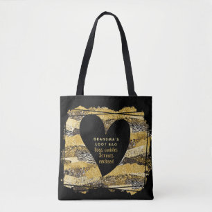 Bolsa Tote Avós, abraços e tratamentos de abraços de pano