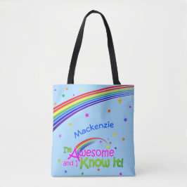 Bolsa Tote AWESOME e eu o conhecemos com o Rainbow no LIGHT B