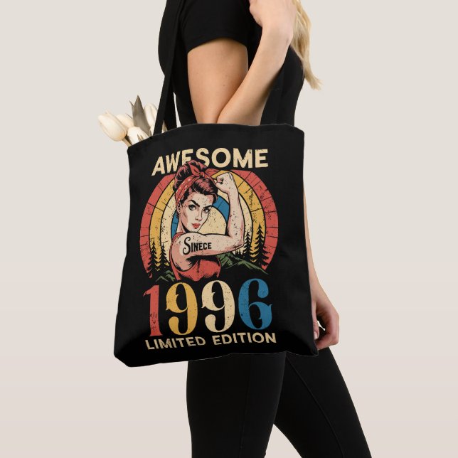 Bolsa Tote Awesome Since 1996 Retro 30th Women's Birthday (Close Up)