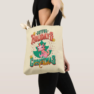 Bolsa Tote Axolote Divertido Festividades Alegres Natal Alegr