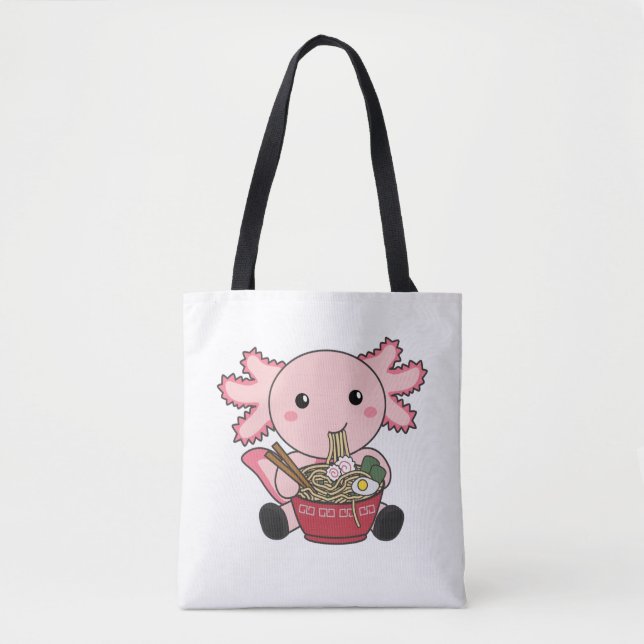 Bolsa Tote Axolotl Food Ramen Japanese Food Kawaii Animals Po (Frente)