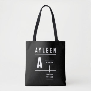Bolsa Tote Ayleen Personalised Name Birthday Gift