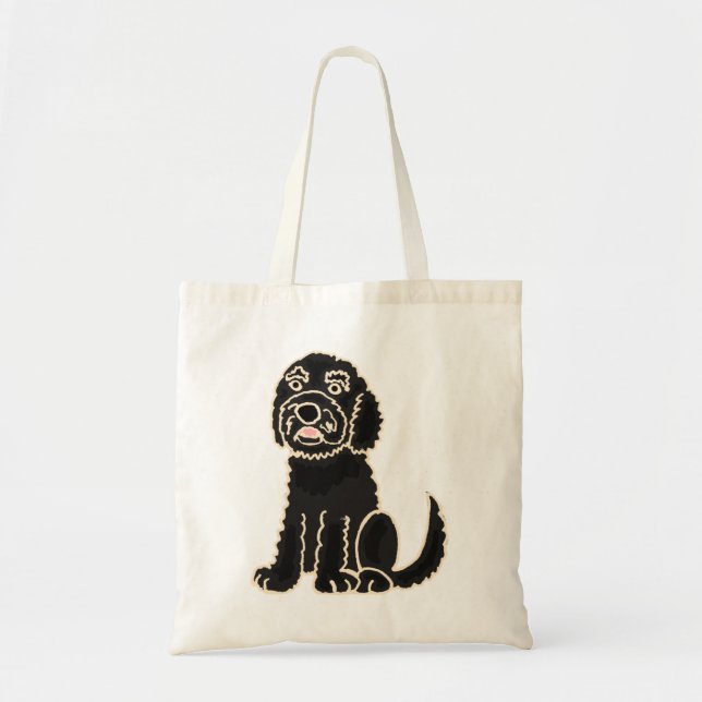 Bolsa Tote AZ- saco bonito do cão de Labradoodle (Frente)