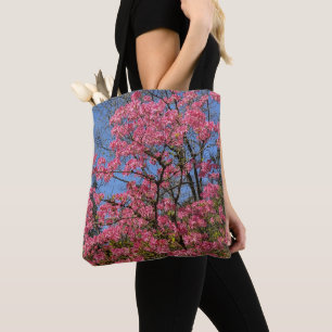 Bolsa Tote Azáleas Rosadas Lindas Floral