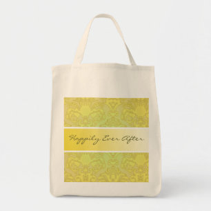 Bolsa Tote Azeite e Casamento tema damasco Dourado