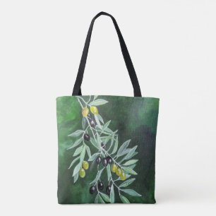 Bolsa Tote Azeites no Crepúsculo de Novembro Pintura de Alfre