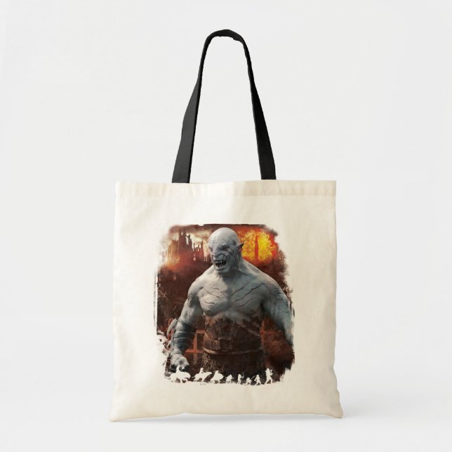 Bolsa Tote Azog & Orcs Silhouette Graphic (Frente)
