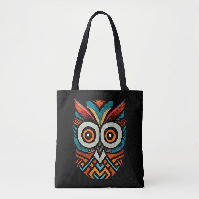 Bolsa Tote Aztec Owl (Frente)