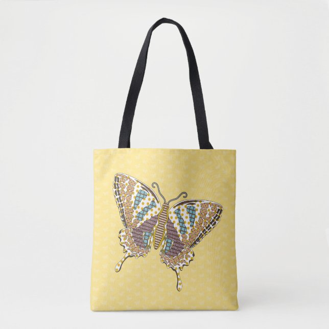 Bolsa Tote Aztec Swallowtail - Saco All-Over-Impressão (Frente)