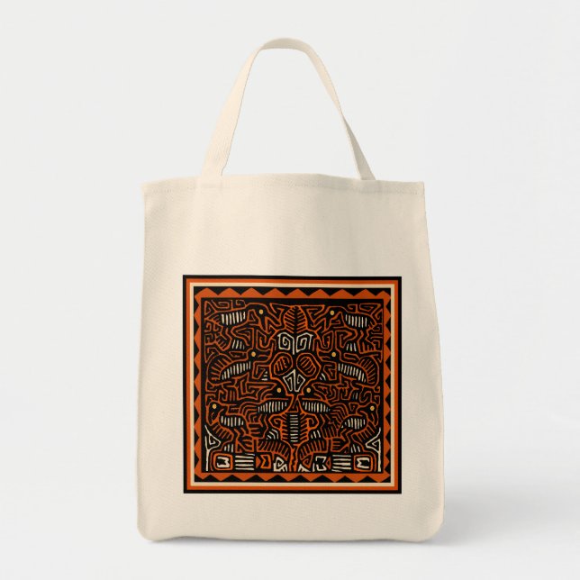 Bolsa Tote Aztec Tribal Magic Spirit Birds (Frente)