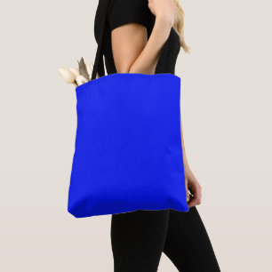 Bolsa Tote Azul brilhante da safira de cor sólida