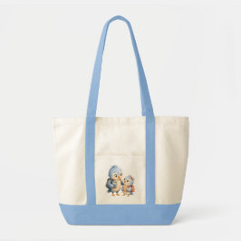 Bolsa Tote Azul Céu Irmãos Pássaros Azuis