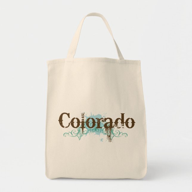 Bolsa Tote Azul de Colorado (Frente)