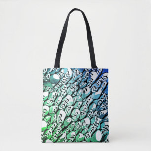 Bolsa Tote Azul e Verde