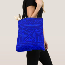 Bolsa Tote Azul Mesopotâmico Sumeriano Antigo