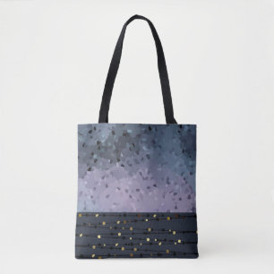 Bolsa Tote Azul-roxo, abstração