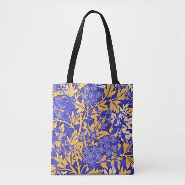 Bolsa Tote Azul vívido e ouro amarelo (Frente)