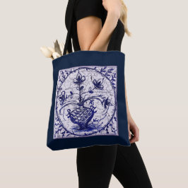 Bolsa Tote Azulejo antigo do norte da Alemanha, azulejo cerâm