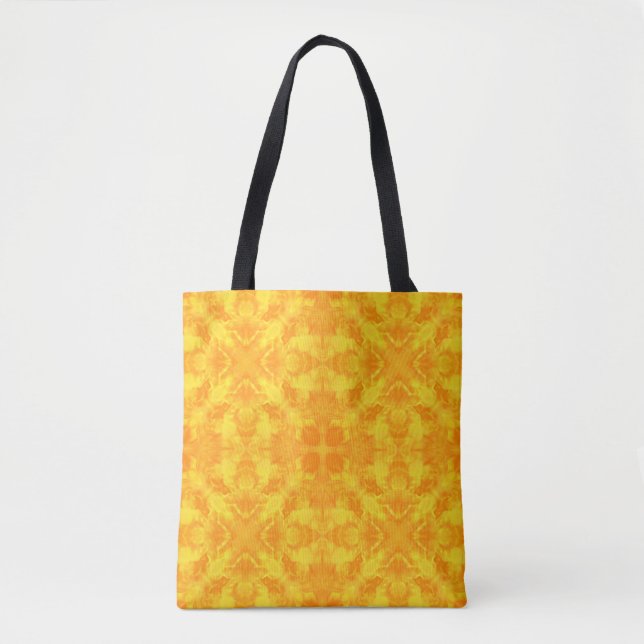 Bolsa Tote azulejo caleidoscópico moderno abstrato (Frente)
