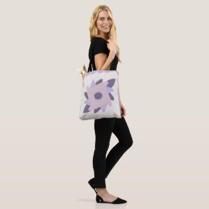 Bolsa Tote Azulejo decorativo colorido roxo pastel