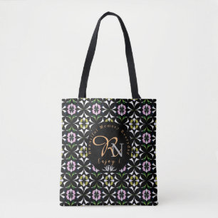 Bolsa Tote Azulejo geométrico