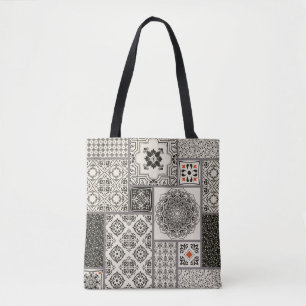Bolsa Tote Azulejo sem falhas com o Islã, árabe, indiano
