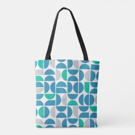 Bolsa Tote Azulejos Aquáticos de meio século