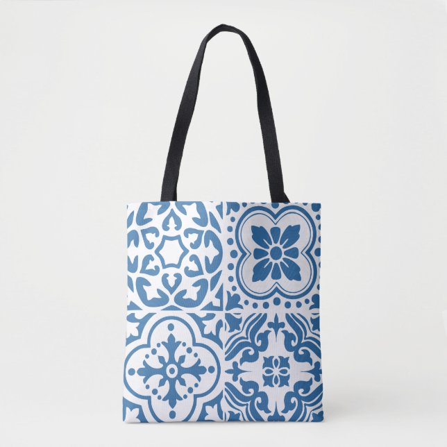 Bolsa Tote Azulejos azuis portugueses 2 (Frente)