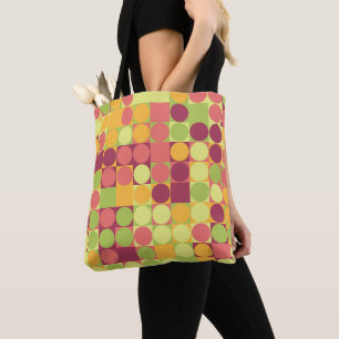 Bolsa Tote Azulejos de Pastel Reproduzíveis