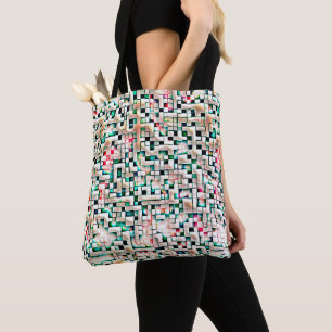 Bolsa Tote Azulejos de sorvete em estilo áspero texturizado,