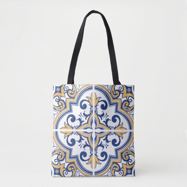 Bolsa Tote Azulejos em português 1 (Frente)