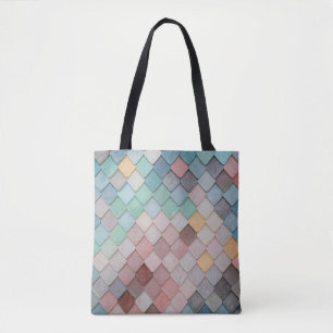 Bolsa Tote Azulejos moldam a arte do padrão de textura