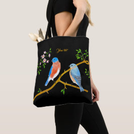 Bolsa Tote Azulinhos Pretos