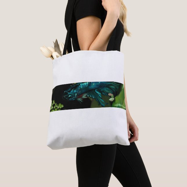Bolsa Tote Azure Betta Fish (Close Up)