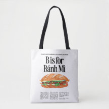 B é para sanduíche vietnamita de Banh Mi