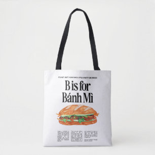 Bolsa Tote B é para sanduíche vietnamita de Banh Mi