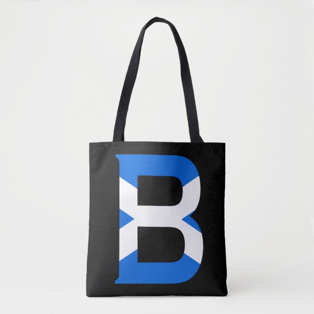 Bolsa Tote B Monograma sobreposto à declaração de bandeira es (Frente)