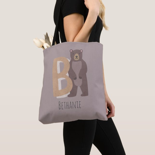 Bolsa Tote B para Urso (Close Up)
