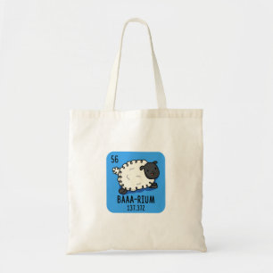 Bolsa Tote Baa-rium Funny Sheep Chemistry Pun
