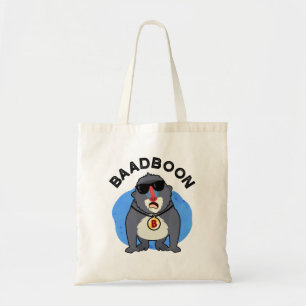 Bolsa Tote Baadboon Funny Bad Baboon Pun