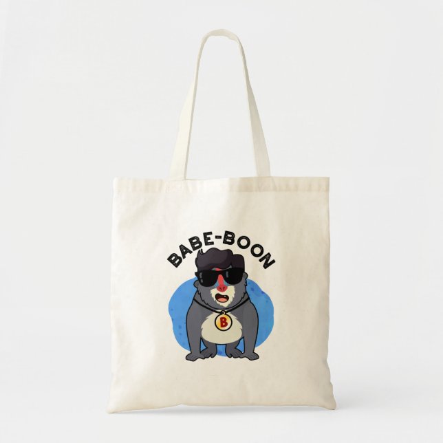 Bolsa Tote Baboon Baboon Baboon, Macaco Engraçado Babe-boon (Frente)