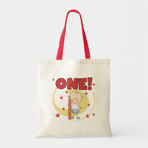 Bolsa Tote Baby Boy é um primeiro aniversario de Camisetas e 