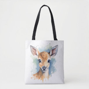 Bolsa Tote Baby Deer Watercolor