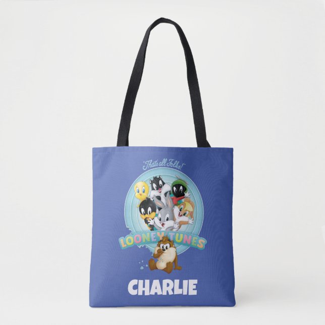 Bolsa Tote Baby LOONEY TUNES™ Logo | That's All Folks (Frente)