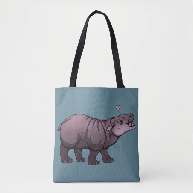 Bolsa Tote Baby Pigmy Hippo (Frente)