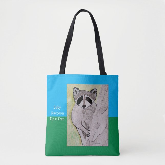 Bolsa Tote Baby Raccoon (Frente)