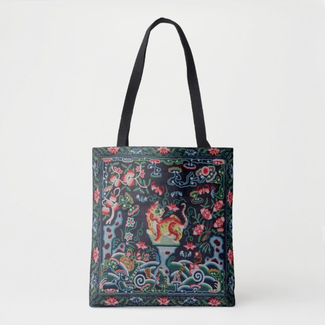 Bolsa Tote Baby Tiger da Dinastia Qing (Frente)