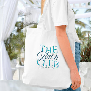 Bolsa Tote Bach Club Modern Simple Blue Festa de solteira