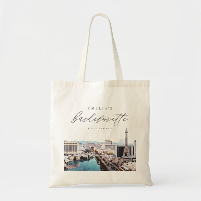 Bolsa Tote Bachelorette de Destino da Faixa de Skyline da LAS (Frente)