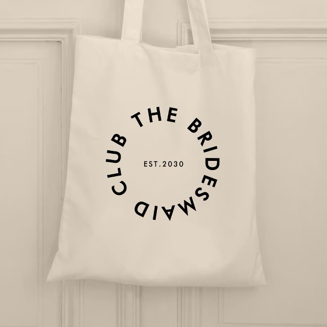 Bolsa Tote Bachelorette do Clube Bridesmaid (Criador carregado)